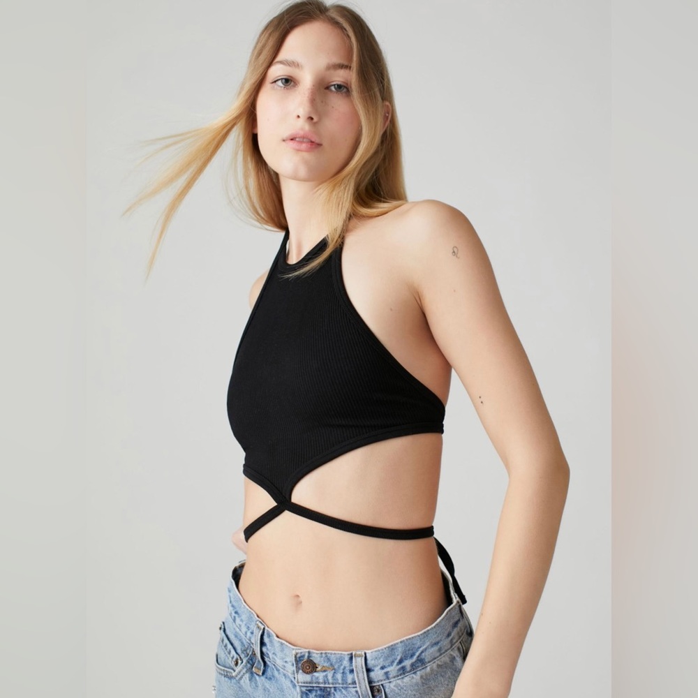 UO Out From Under Astrea Seamless Halter Bra Top